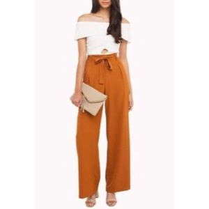 A. Calin Wide Leg Belted Pants